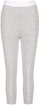 Thumbnail for your product : boohoo Contrast Waistband 3/4 Basic Jersey Leggings