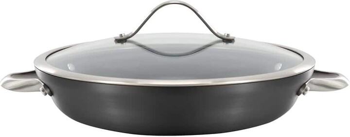 Calphalon Signature 3 qt. Hard-Anodized Aluminum Nonstick 12-Inch Everyday Sauté Pan with Cover