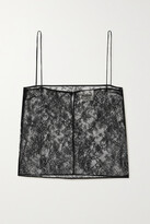 Thumbnail for your product : KHAITE Sadie Chantilly Lace Camisole - Black