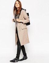 Thumbnail for your product : ASOS COLLECTION Coat in Oversized Fit with Drop Lapel