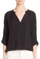 Thumbnail for your product : Joie Marru Pleated Silk Blouse