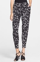 Thumbnail for your product : Haute Hippie Drawstring Ankle Zip Silk Pants