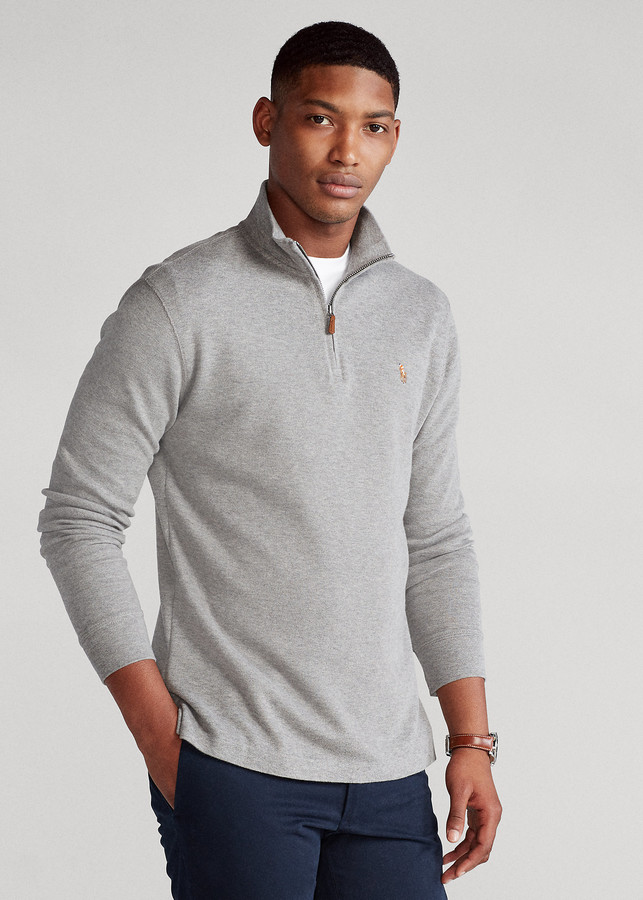 Ralph Lauren Estate-Rib Quarter-Zip Pullover - ShopStyle Half-zip Sweaters