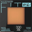 Maybelline Fit Me Matte Poreless Pressed Face Powder Makeup, Toffee, 0.29 oz