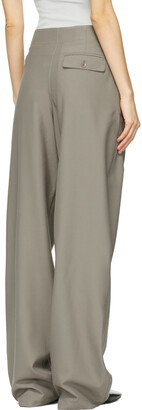 Lemaire Taupe Wool Loose Pants