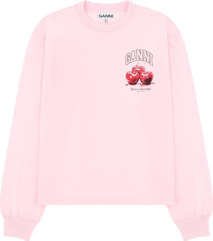 Ganni Sweatshirt With Logo