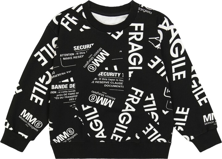 MM6 MAISON MARGIELA Kids Slogan-printed cotton sweater
