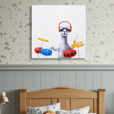 Yosemite Home Decor Llama Play For You Ii - Wall Art