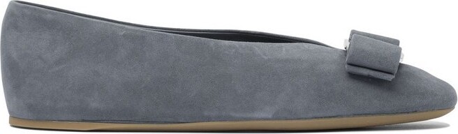 Ferragamo Vara Bow Ballet Flat Shoes