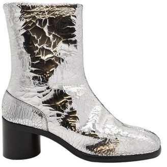 mens silver platform boots