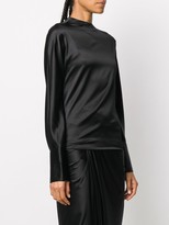 Thumbnail for your product : Helmut Lang Long-Sleeved Satin Blouse
