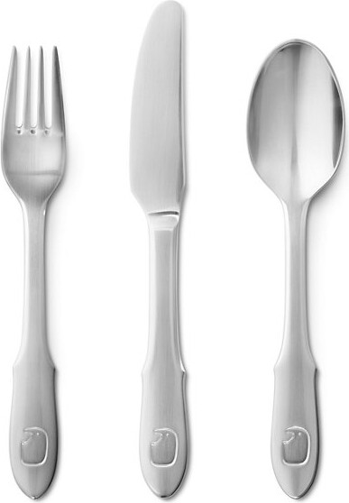 Georg Jensen Elephant Child Flatware, Set of 3 in Silver