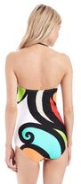 Thumbnail for your product : Trina Turk Pop Wave Bandeau One-Piece Swimsuit
