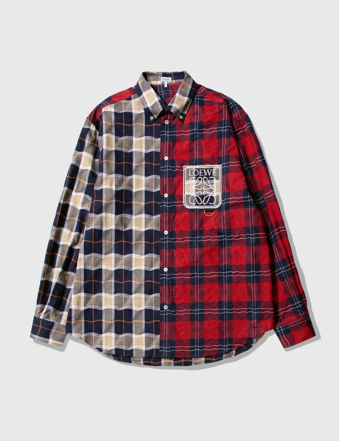 Loewe Check Patchwork Shirt - ShopStyle
