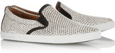 Thumbnail for your product : Jimmy Choo Demi snake-effect leather slip-on sneakers