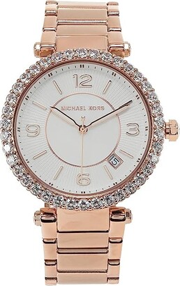 Michael Kors MK4695 - Parker Lux Three Hand Stainless Steel Watch (Rose  Gold Tone) Watches - ShopStyle