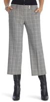 Thumbnail for your product : White House Black Market Curvy Plaid Wide Leg Flare Crop Pant