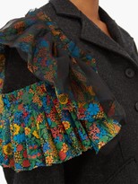 Thumbnail for your product : Matty Bovan - Liberty-print Poplin And Flannel Jacket - Dark Grey