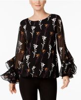 Thumbnail for your product : Alfani Ruffled-Sleeve Top, Created for Macy's