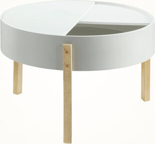 Latitude Run Ariana White & Natural Coffee Table