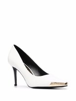 Thumbnail for your product : Versace Jeans Couture Metallic Toe-Cap Pumps 90mm