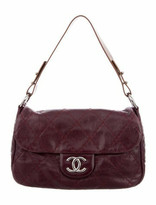 Thumbnail for your product : Chanel On The Road Flap Bag silver
