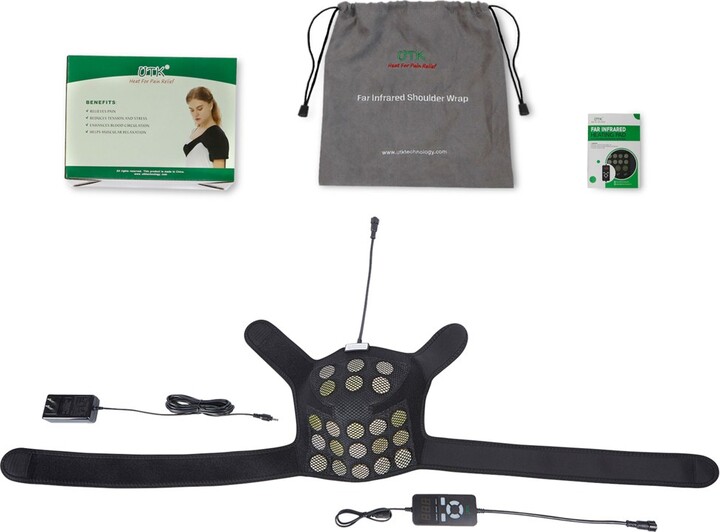 UTK Jade Stone Far Infrared Heating Pad for Left and Right Shoulder Pain Relief with Smart