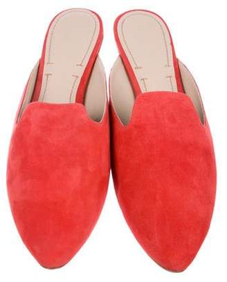 Elizabeth and James Suede Pointed-Toe Mules w/ Tags
