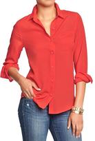 Thumbnail for your product : Old Navy Women's Crepe-Chiffon Blouses