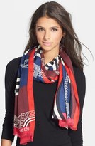 Thumbnail for your product : Kenzo 'Tour Eiffel' Wool & Silk Scarf