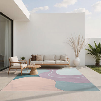 Wrought Studio Soft Horizon Indoor And Outdoor Area Rug