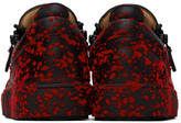 Thumbnail for your product : Giuseppe Zanotti Black & Red Birel Sneakers