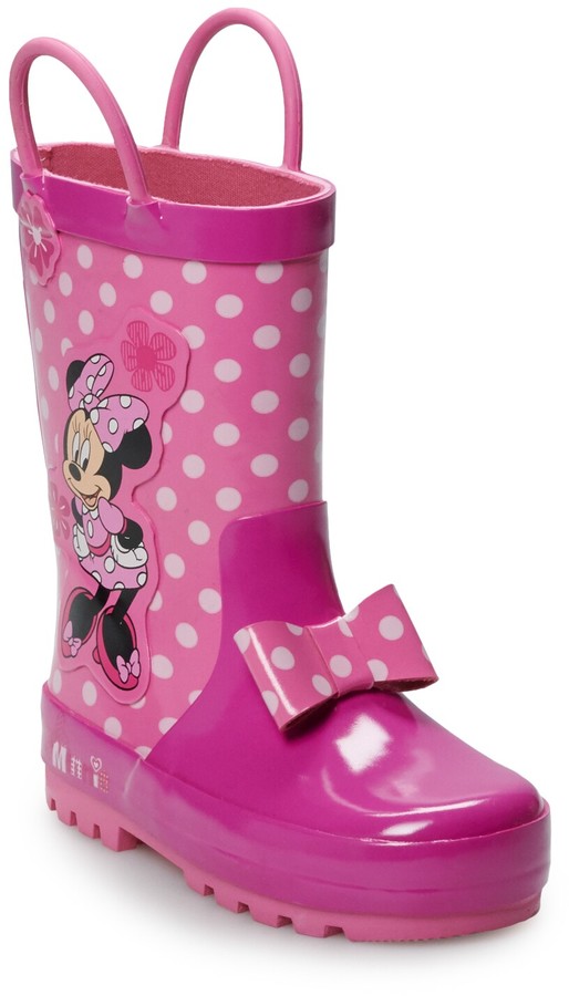 Licensed Character Disney's Minnie Mouse Toddler Girls' Waterproof Rain