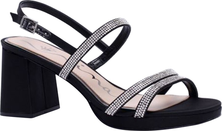 Nina Women's Berna Block-Heel Strappy Sandals