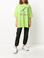 Thumbnail for your product : we11done oversized logo print T-shirt