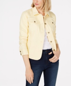 charter club white denim jacket
