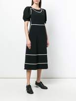 Thumbnail for your product : Comme des Garcons contrast trim puff sleeve dress