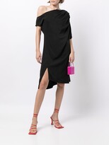 Thumbnail for your product : Lisa Von Tang Drapery Asymmetric Midi Dress