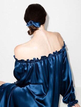 Sleeper Off-The-Shoulder Silk Nightdress