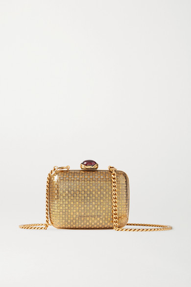 gold embellished clutch