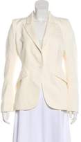 Thumbnail for your product : Alexander McQueen Wool Button-Up Blazer wool Wool Button-Up Blazer