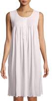 Thumbnail for your product : P Jamas Dandelion Sleeveless Short Pima Cotton Nightgown