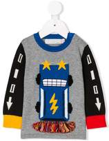 Thumbnail for your product : Stella McCartney Kids car knitted sweater