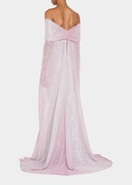 Thumbnail for your product : Talbot Runhof Metallic Off-the-Shoulder Trumpet Evening Gown