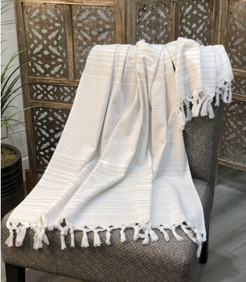 Highgrove Greece Samos 100% Cotton Blanket
