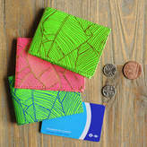 Thumbnail for your product : Undercover Recycled Leather Palm Print Oyster Card Holder