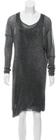 Thumbnail for your product : Maje Metallic Long Sleeve Dress