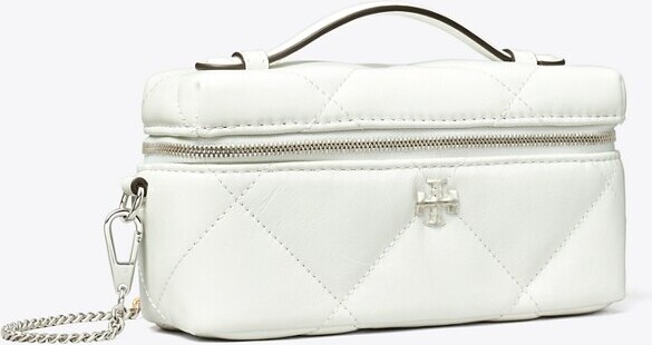 Kira Diamond Quilt Distressed Charm Vanity Case