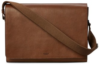 shinola navigator leather messenger bag