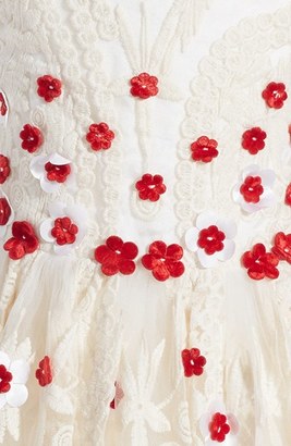 Halabaloo Girl's Embroidered Flower Dress